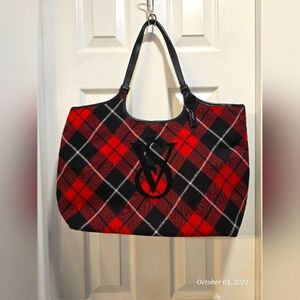 Victoria's Secret VS, plaid tote, NWT
